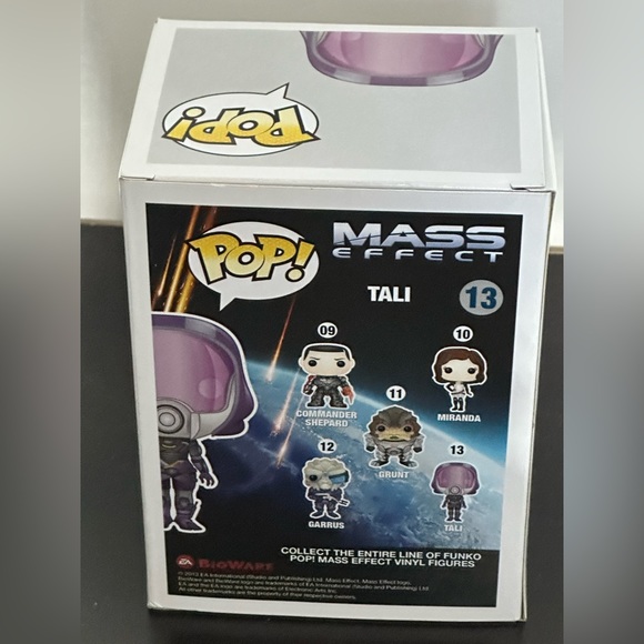 Mass effect pop funko Tali vinyl figure vaulted new in box - Picture 4 of 8